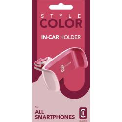 Halterung für Smartphones in Pink und Weiß. Eignet sich zum Halten des Geräts während des Spielens oder Schauens.