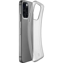 Transparentes Handyhülle für ein Smartphone. Die Hülle hat eine flexible Form und schützt die Rückseite.