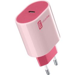 Ladegerät in rosa und pink. Mit USB-C Anschluss.
