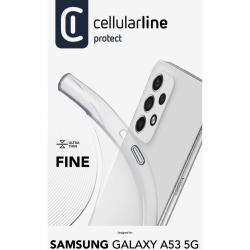 Smartphone mit transparentem Silikoncover. Die Rückseite ist glatt und zeigt die Kameras.