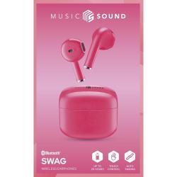 Music Sound Pod Headset SWAG True Wireless rosa