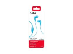 SBS Stereo in-ear Earset Jack 3,5mm blue