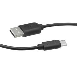 SBS Lade- und Datenkabel USB-C auf USB 2.0 1,5 m schwarz