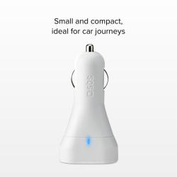 SBS Car Charger 12/24V 1x Type C PD + 1x USB 2.1 A white