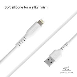 SBS USB Data Cable Apple Lightning C-89 1m white