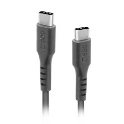 SBS USB-C auf USB-C-Daten- und Ladekabel 3 m schwarz