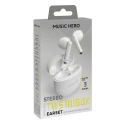 Nubox Stereo Semi-In-Ear-Ohrhörer True Wireless weiß