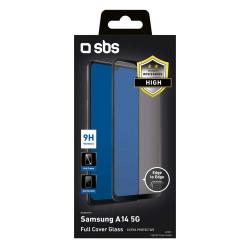 SBS Glas Displayschutz Full Cover für Samsung Galaxy A14 5G/A14 4G