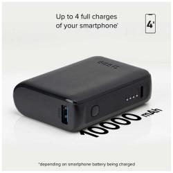 SBS Powerbank ultra-kompakt 10 000 mAh schwarz