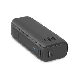 SBS Powerbank ultrakompakt 5000 mAh schwarz