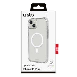 SBS Schutzhülle für iPhone 15 Plus/14 Plus kompatibel mit MagSafe-Ladefunktion transparent