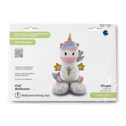 Folienballon Standup Einhorn 112 cm bunt