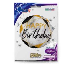 GRABO Folienballon Happy Birthday 46 cm bunt 