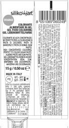 Tube mit gelber Lebensmittelfarbe in Gel-Form. Geeignet zum Färben von Zucker- und Marzipan.