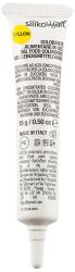 Gel-Lebensmittelfarbe in gelb. Tube mit 15 g Inhalt, hergestellt in Italien.