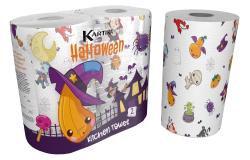 Küchenrolle Halloween 2-lagig 2 Stück bunt