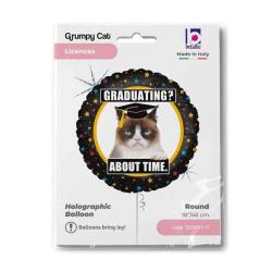 Heliumballon Grumpy Cat Face 46 cm bunt