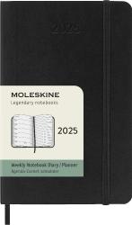 Moleskine 12 Monate Wochen Notizkalender 2025, Pocket/A6 - gebunden