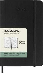 Moleskine 12 Monate Monats Notizkalender 2025, Pocket/A6 - gebunden