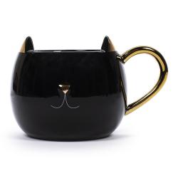 Tasse Katze Posh+pop Serie Cozy schwarz