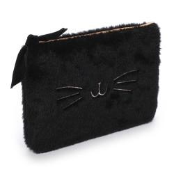 Kosmetiktasche Katze Pop+posh Serie Cozy schwarz