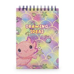 Sketchbuch Dreampop Unicorn mit Gelstiften, Stickern und Stempel