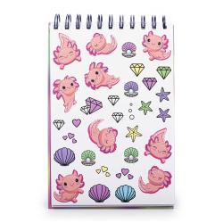 Sketchbuch Dreampop Unicorn mit Gelstiften, Stickern und Stempel