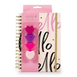 Notizbuch inkl. 4 Leuchtstifte Posh + Pop Hello