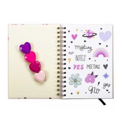 Notizbuch inkl. 4 Leuchtstifte Posh + Pop Hello