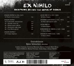 Ex Nihilo - Polyphony beyond the Order of Things, 1 Audio-CD - CD