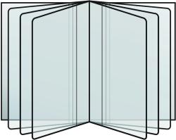 Kfz-Einlage 8 x 11 x 0,06 cm transparent