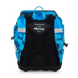 OXYBAG Schultaschen-Set Premium Sherpy Roboter 4-teilig blau