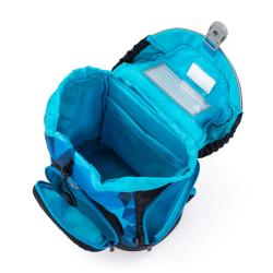 OXYBAG Schultaschen-Set Premium Sherpy Roboter 4-teilig blau