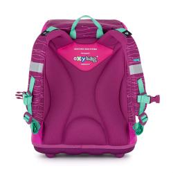 OXYBAG Schultaschen-Set Premium Sherpy 4-teilig pink