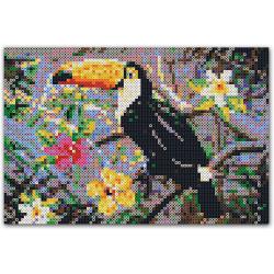 BEEDZ ART Bügelperlen-Set Tucan 30 x 45,5 cm bunt