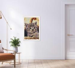 BEEDZ ART Bügelperlen-Set Katze 45,5 x 30 cm bunt