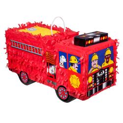 Piñata Feuerwehrauto 43 x 24 x 18 cm bunt