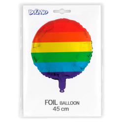 Folienballon Regenbogen Ø 45 cm bunt