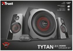 Trust Subwoofer Speaker Set - GXT 38 2.1, schwarz/rot 