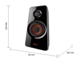 Trust Subwoofer Speaker Set - GXT 38 2.1, schwarz/rot 
