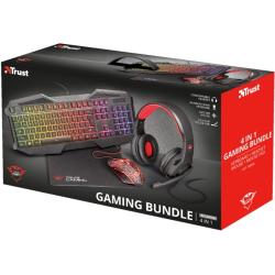 4-in-1-Gaming-Paket: Headset, beleuchtete Maus und Tastatur, Mauspad 