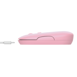 Trust PUCK Wireless Rechargable Mouse pink