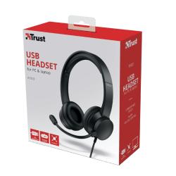 Trust RYDO USB Headset schwarz