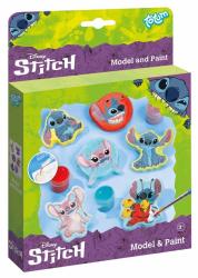 Bastelset mit Disney Stitch Figuren zum Modellieren und Malen. Enthält mehrere Figuren und Farben.