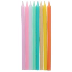 Kerzen Pastel Vibes 10 cm 24 Stück mehrfarbig