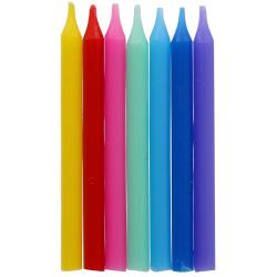 Kerzen Color Pop 6 cm 24 Stück mehrfarbig