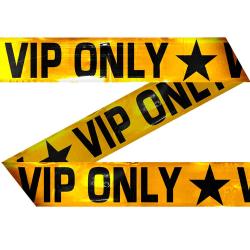 Absperrband VIP Only 15 Meter gelb