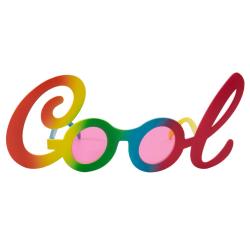 FOLAT Brille Cool Regenbogen bunt