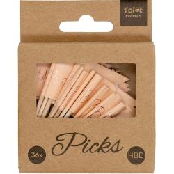 FOLAT Partypicker Elegant Lush Blush Happy Birthday 36 Stück pink