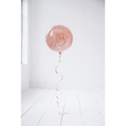 FOLAT Folienballon Elegant Lush Blush Happy Birthday 45 cm roségold/transparent